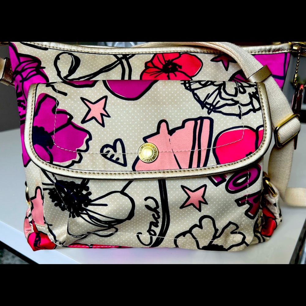 Coach Nylon graffiti crossbody